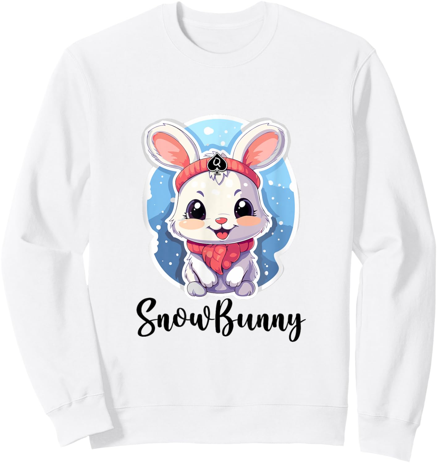 Snowbunny Cute Bunny Rabbit In The Snow Sweatshirt - Sweatshirt | White