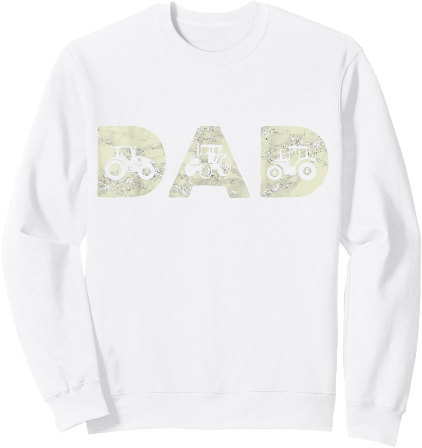 Tractor Dad Farming Father Farm Lover Farmer Daddy Sweatshirt - Sweatshirt | White