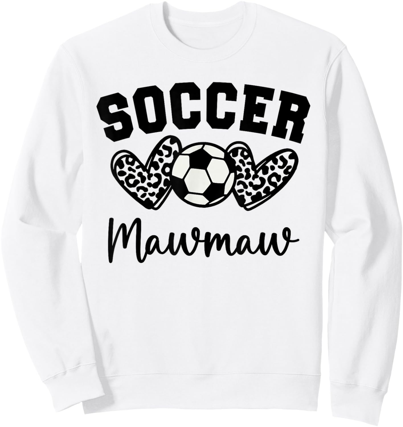 Soccer Mawmaw Matching Family Soccer Sweatshirt - Sweatshirt | White