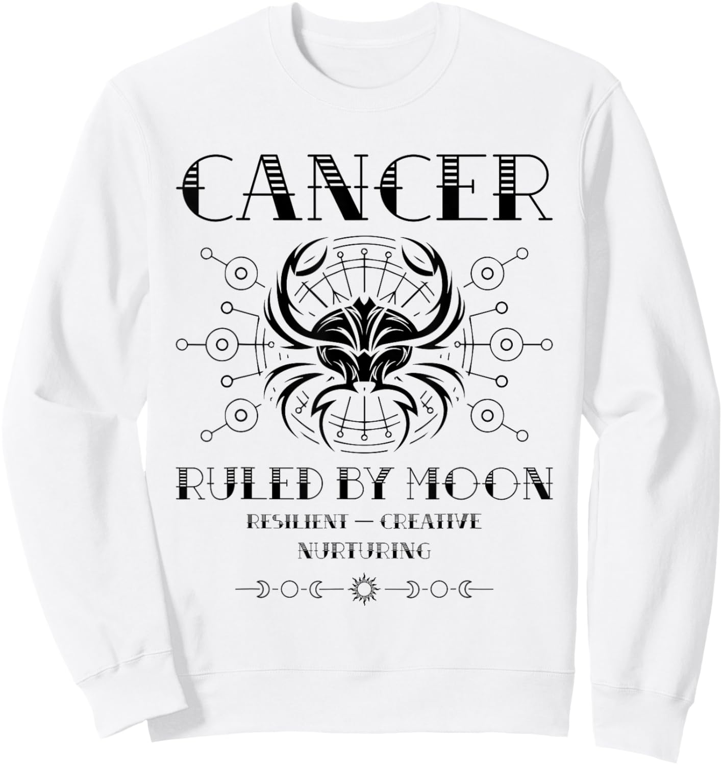 Cancer Zodiac Sign Personality Cancer Sweatshirt - Sweatshirt | White