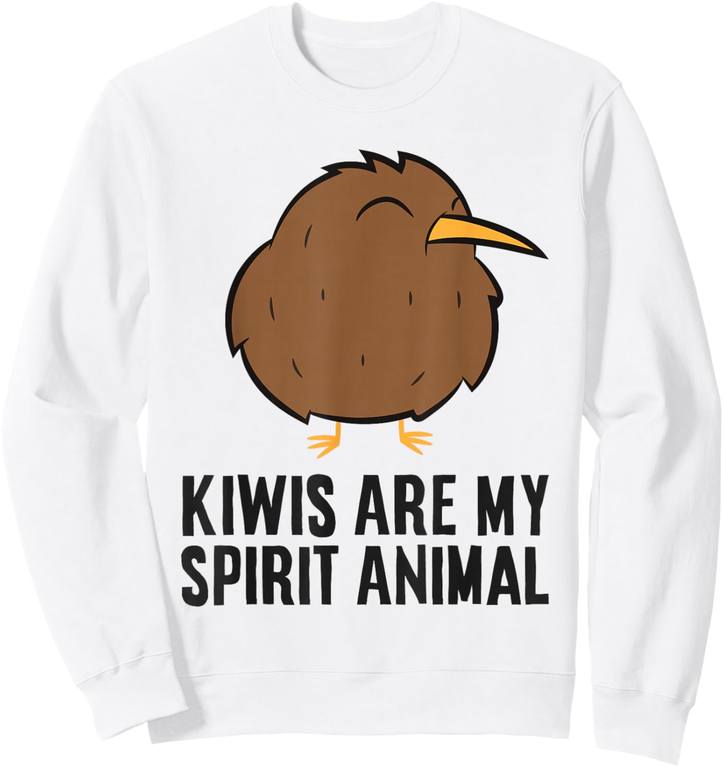 Kiwis Are My Spirit Animal Funny Kiwi Sweatshirt - Sweatshirt | White