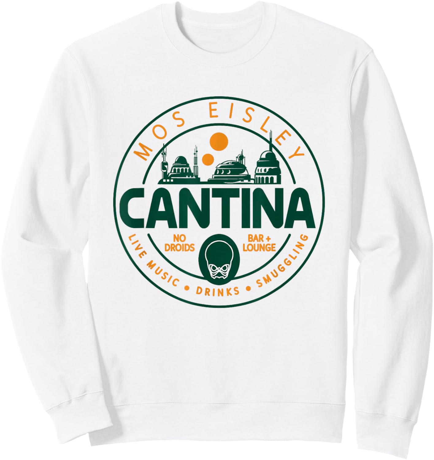 Star Wars Mos Eisley Cantina Circle Logo Sweatshirt - Sweatshirt | White