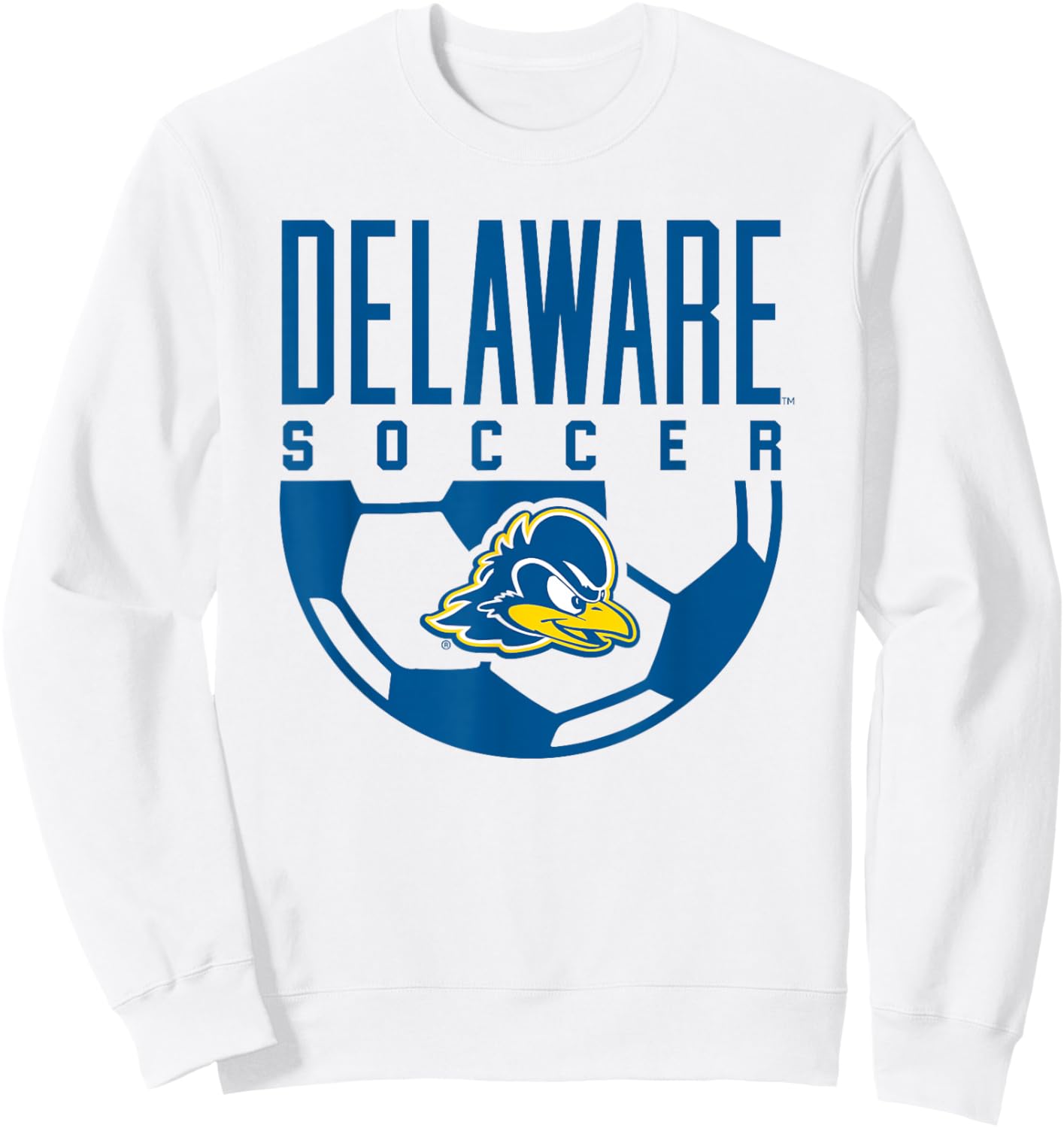 University of Delaware Blue Hens Soccer Arch Sweatshirt - Sweatshirt | White
