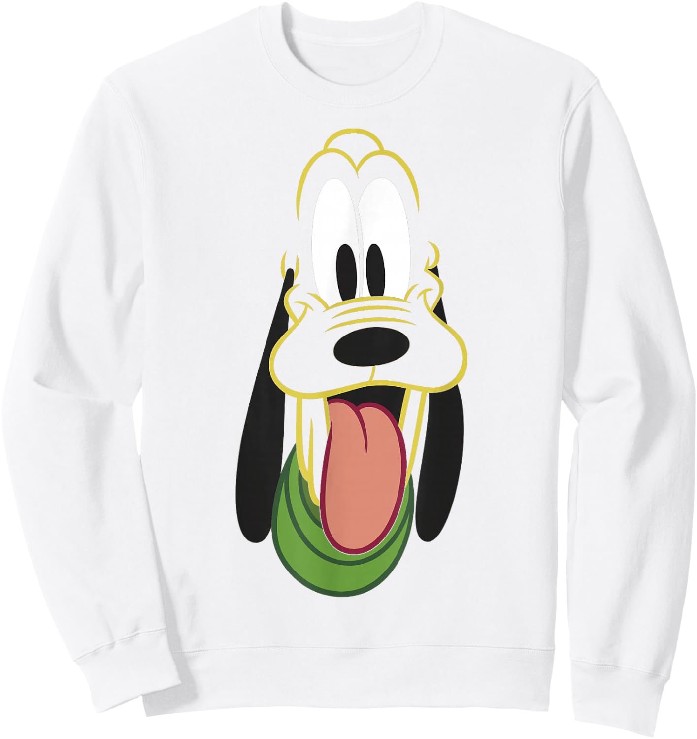 Disney Mickey and Friends Pluto Big Face Sweatshirt - Sweatshirt | White