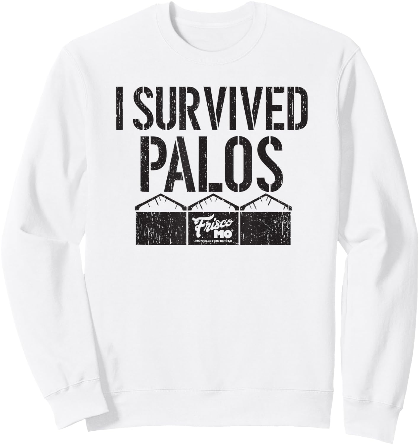 I Survived Palos Volleyball Sweatshirt - Sweatshirt | White