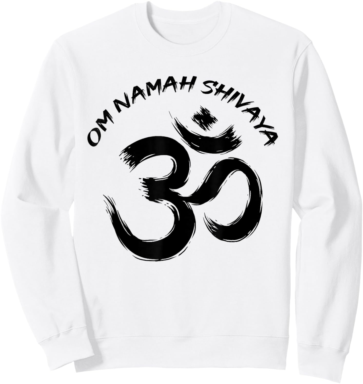 Om Namah Shivaya Meditation Mantra Spiritual Chakra Sweatshirt - Sweatshirt | White