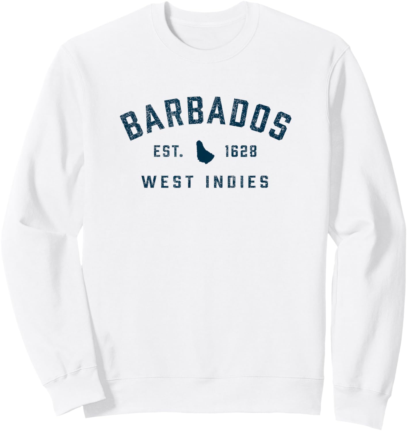Vintage Barbados Preppy Throwback Retro Vacation Souvenir Sweatshirt - Sweatshirt | White