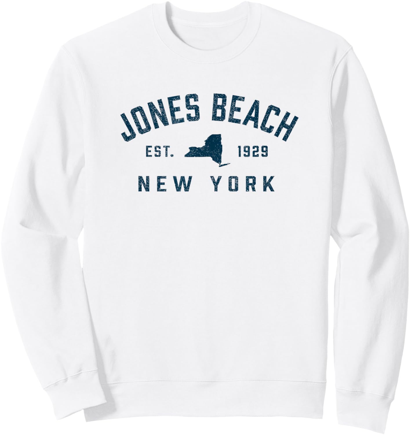 Jones Beach New York Preppy Vintage Souvenir Kid Sweatshirt - Sweatshirt | White