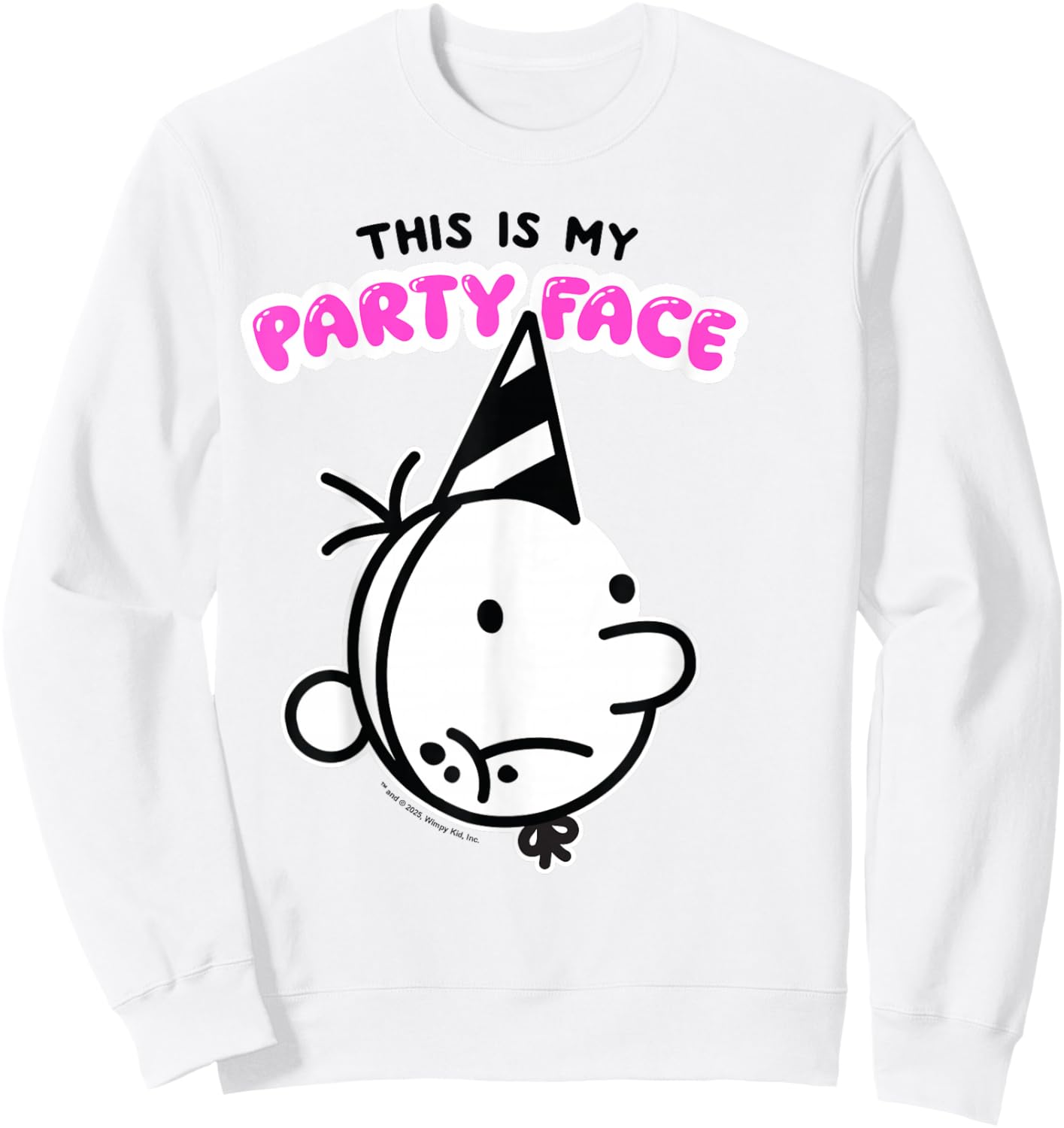 Diary of a Wimpy Kid Party Face Sweatshirt - Sweatshirt | White
