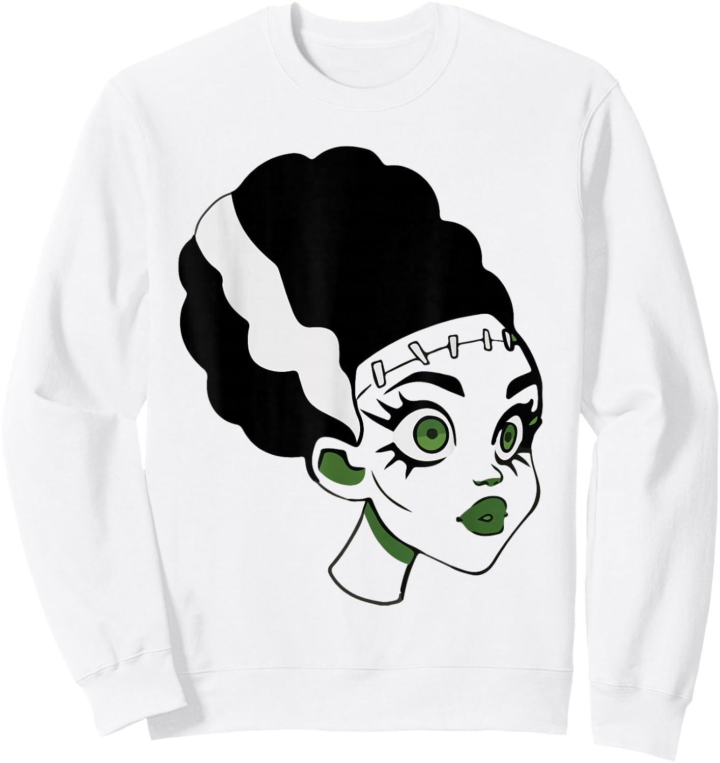 Frankenstein's Bride Monster Halloween Costume Sweatshirt - Sweatshirt | White