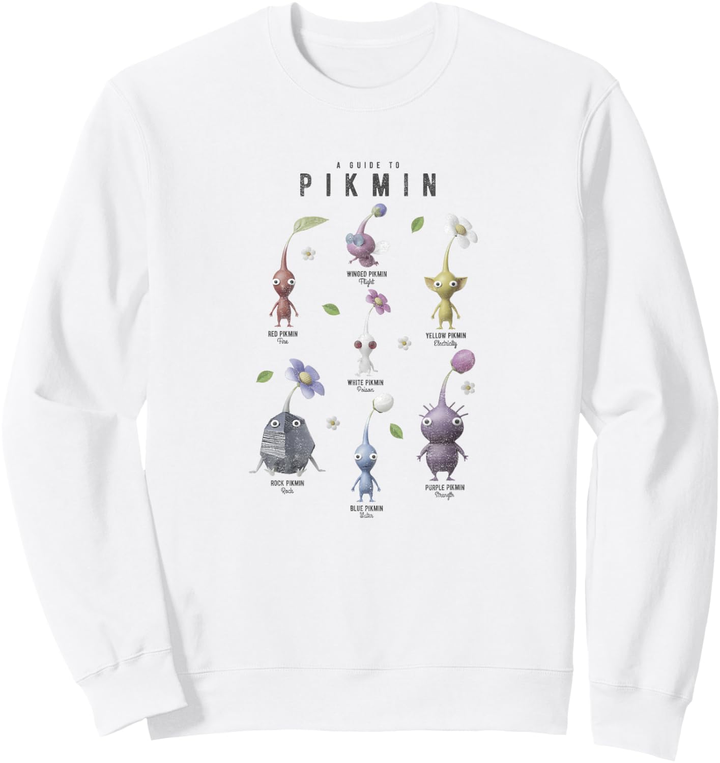 Pikmin A Guide To Pikmin Sweatshirt - Sweatshirt | White