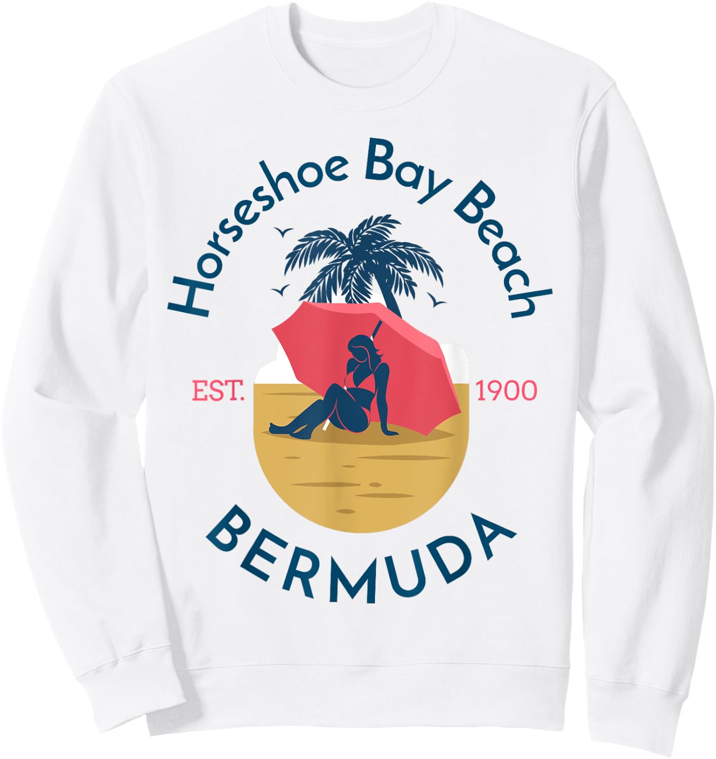Horseshoe Bay Beach Bermuda Sweatshirt - Sweatshirt | White