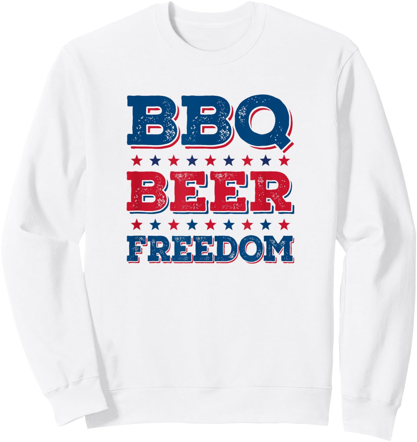 Bbq Beer Freedom Bbq, Beer, Freedom Sweatshirt - Sweatshirt | White