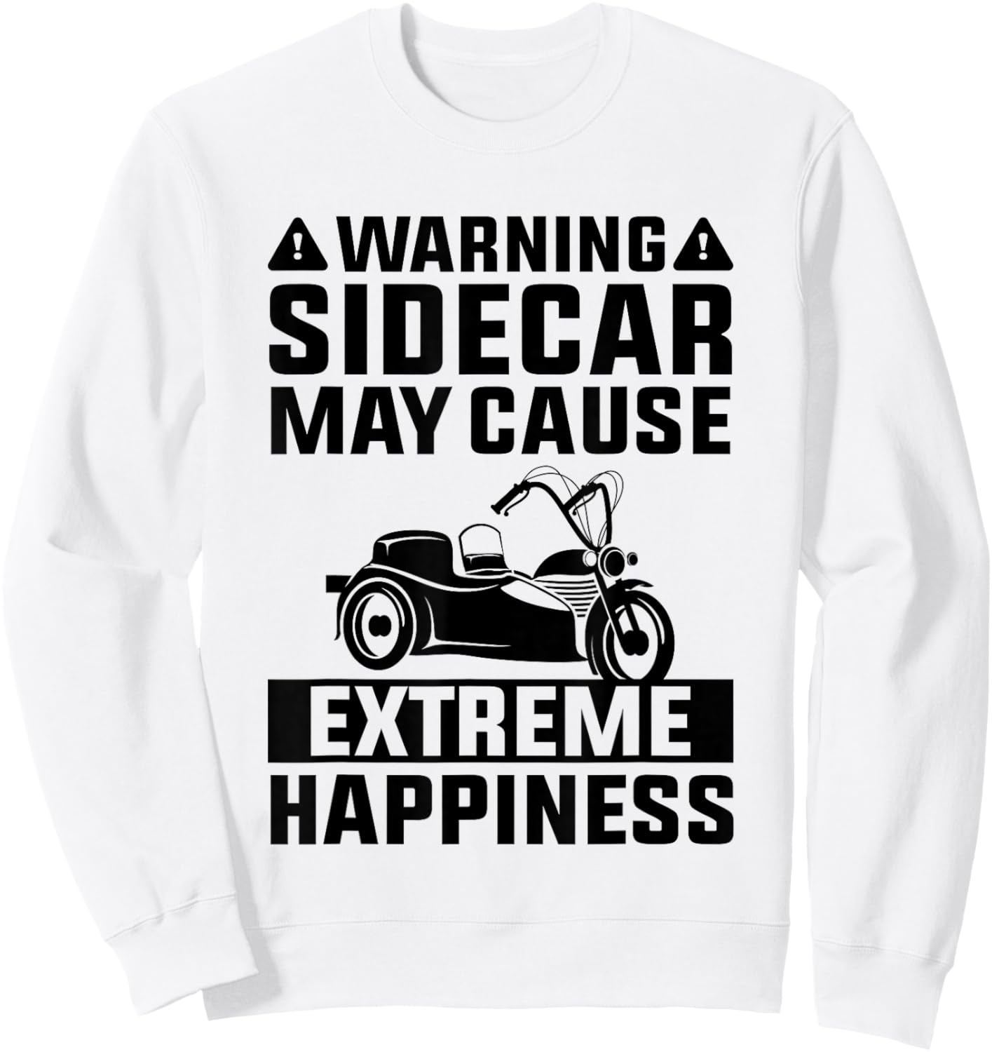 Sidecar Motorcycle Motorcyclist Bike Motorbike Sidecar Rider Sweatshirt - Sweatshirt | White
