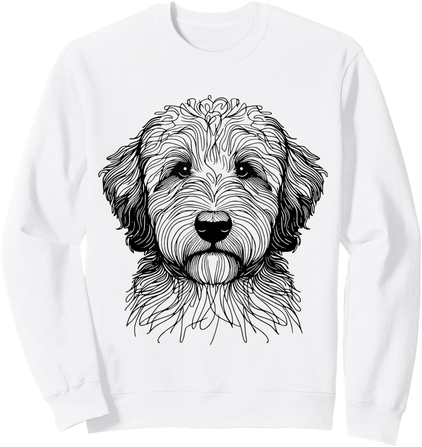 Dog Fingerprint - Aussiedoodle Dad Mom Women Sweatshirt - Sweatshirt | White