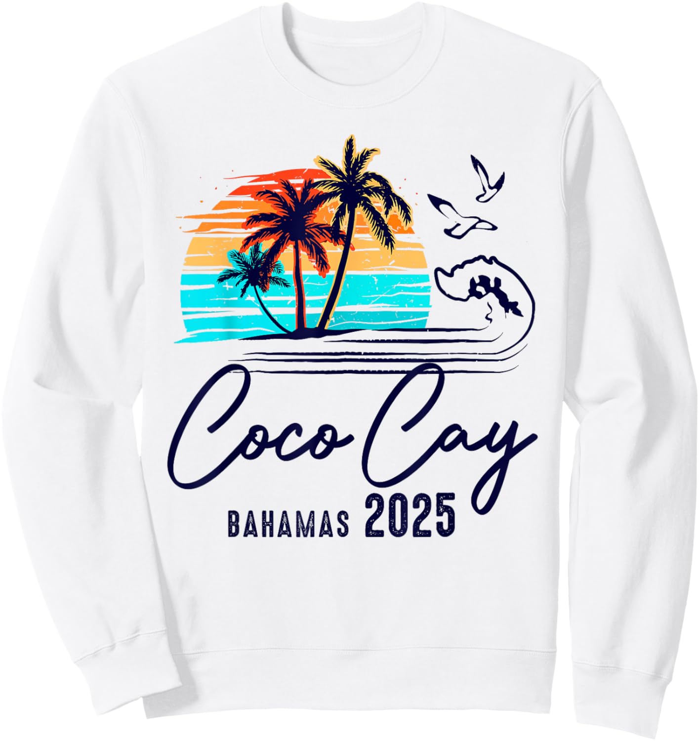 Coco Cay Bahamas 2025 Vacation Souvenir Matching Family Sweatshirt - Sweatshirt | White