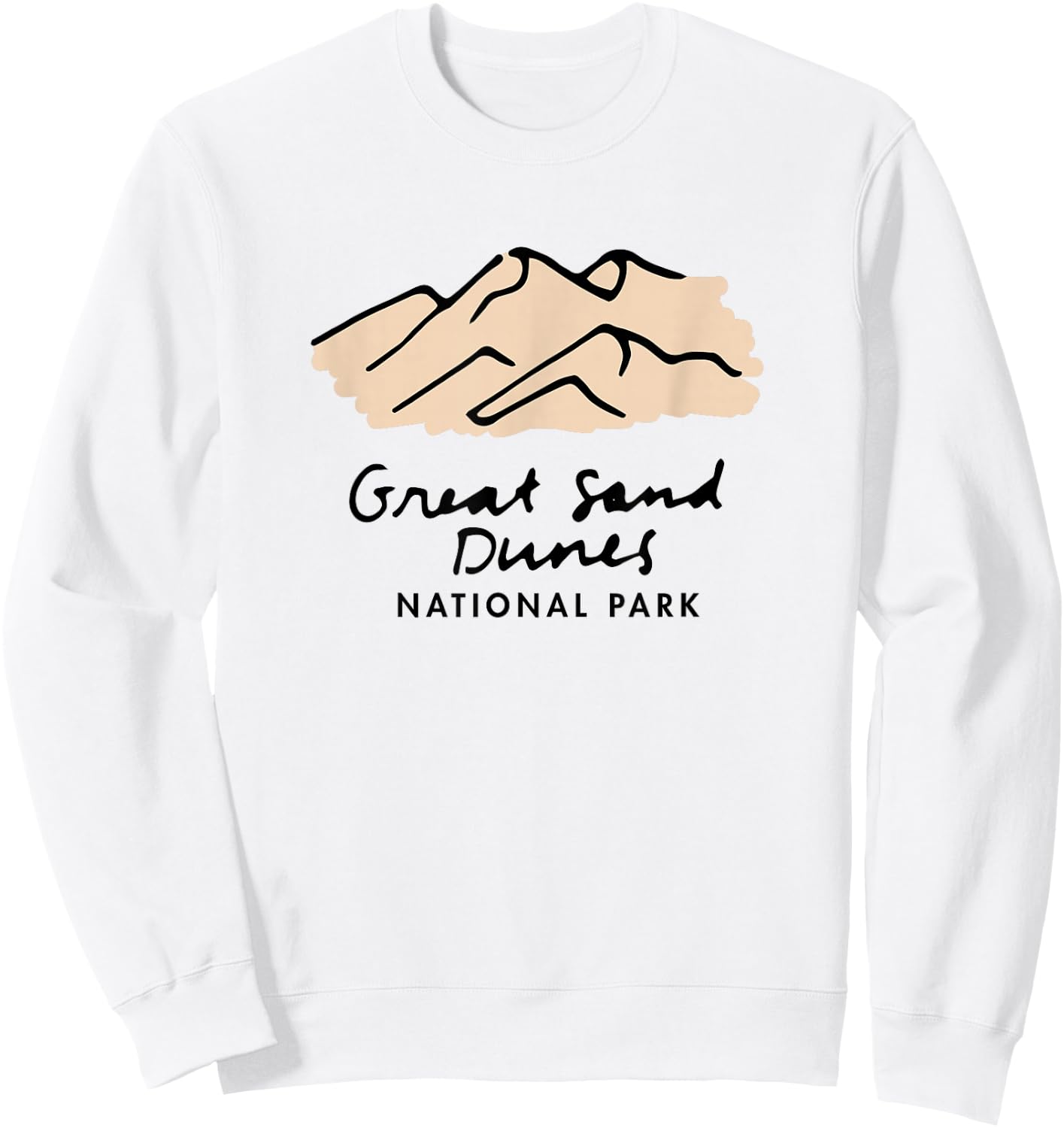 Family Vacation - Retro Great Sand Dunes National Park Sweatshirt - Sweatshirt | White