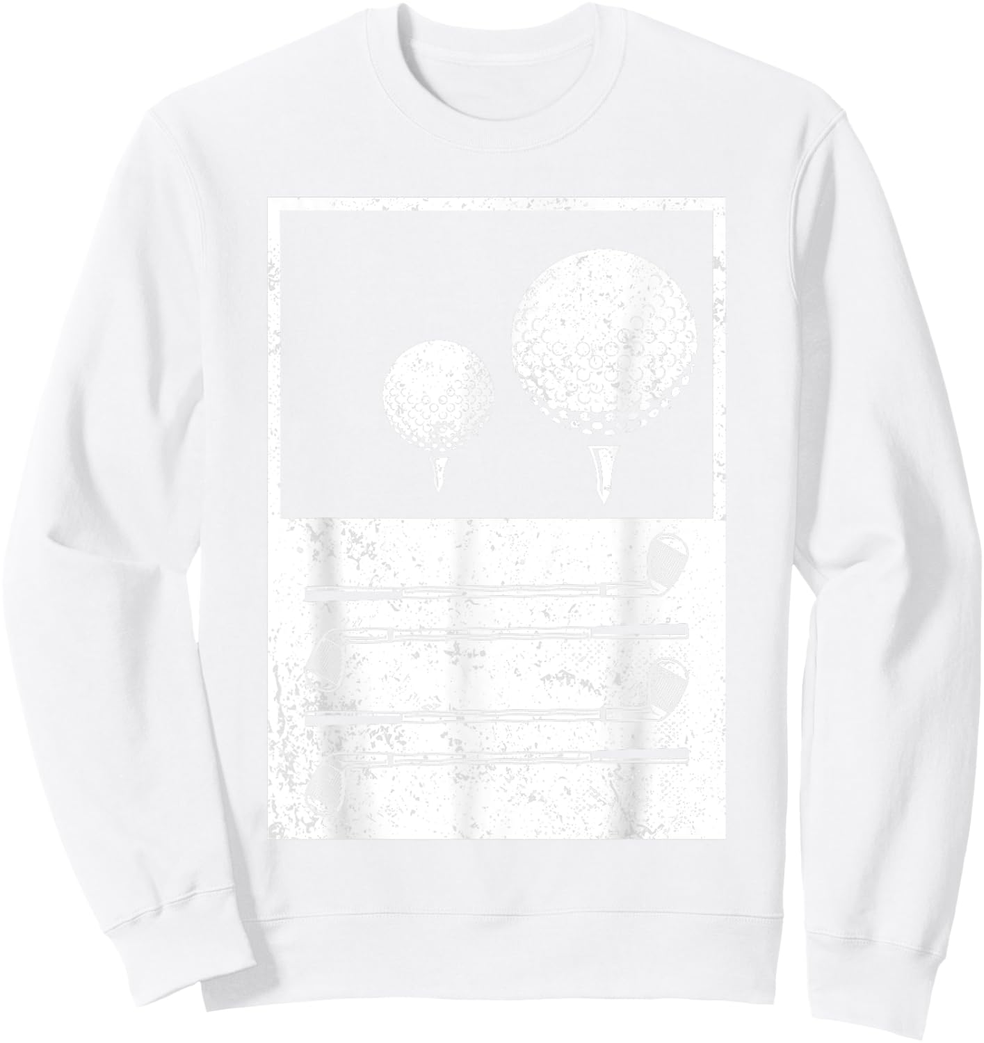 Vintage Golf Balls Golf Player Sweatshirt - Sweatshirt | White