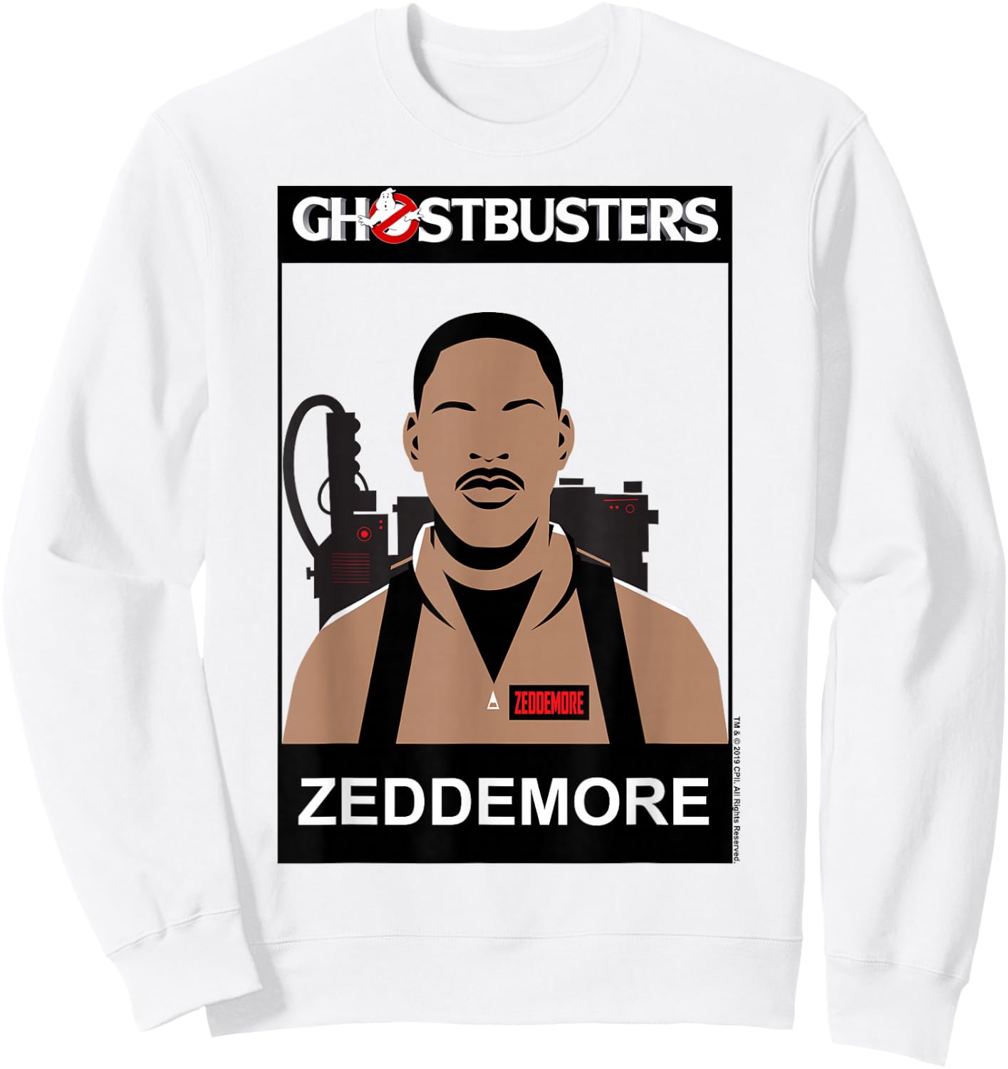 Ghostbusters Zeddemore Name Portrait Sweatshirt - Sweatshirt | White