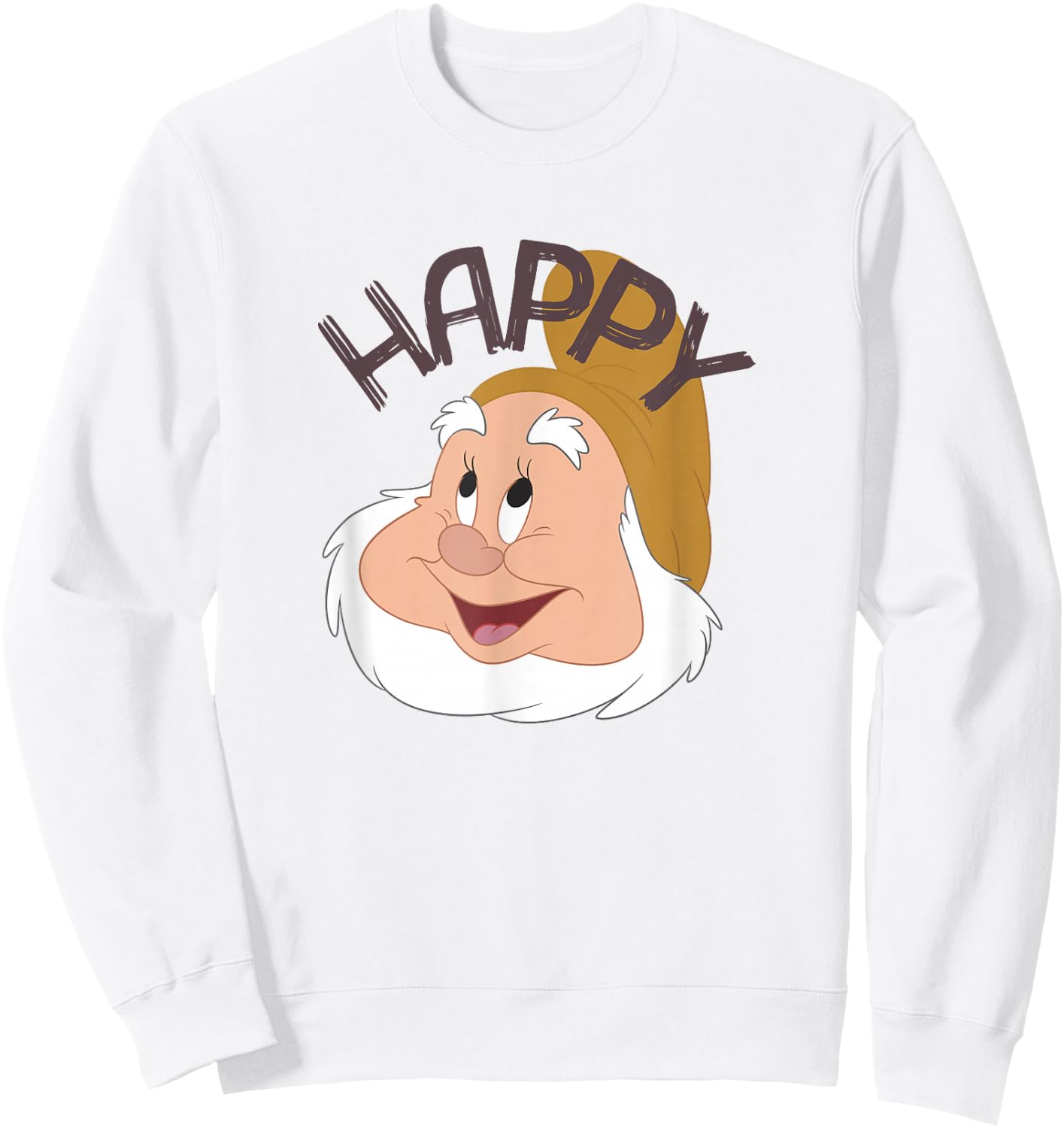 Disney Snow White & The Seven Dwarfs Happy Face Sweatshirt - Sweatshirt | White