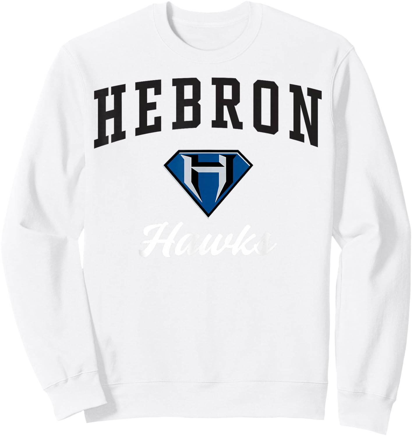 Hebron High School Hawks C3 Sweatshirt - Sweatshirt | White