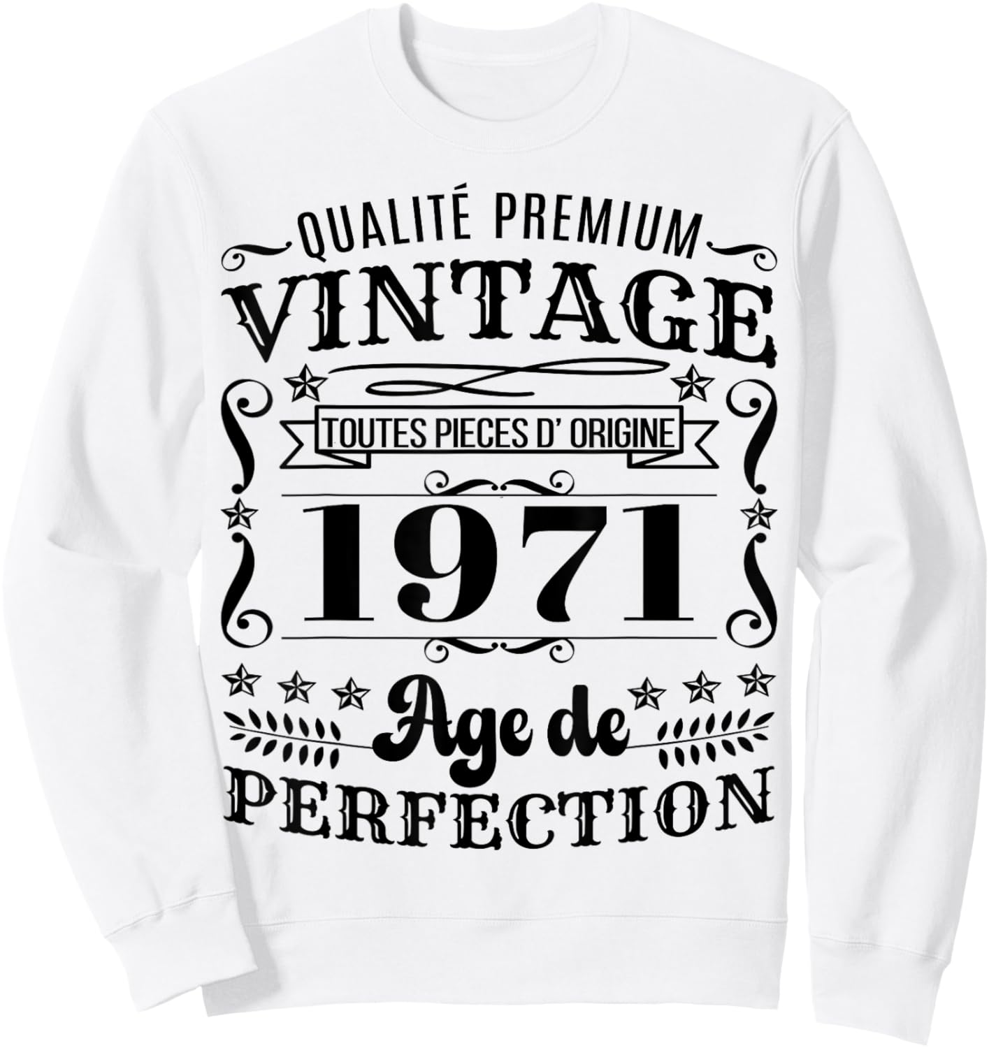 Vintage 1971 Édition Limitée Cadeau Année De Naissance 1971 Sweatshirt - Sweatshirt | White