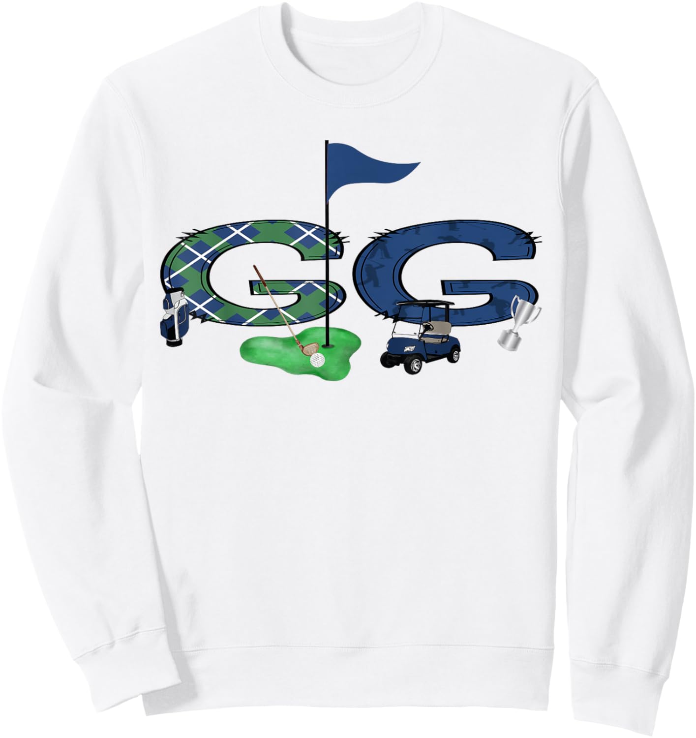 GG Of The Birthday Boy Hole in One Golf Sport Matching Sweatshirt - Sweatshirt | White