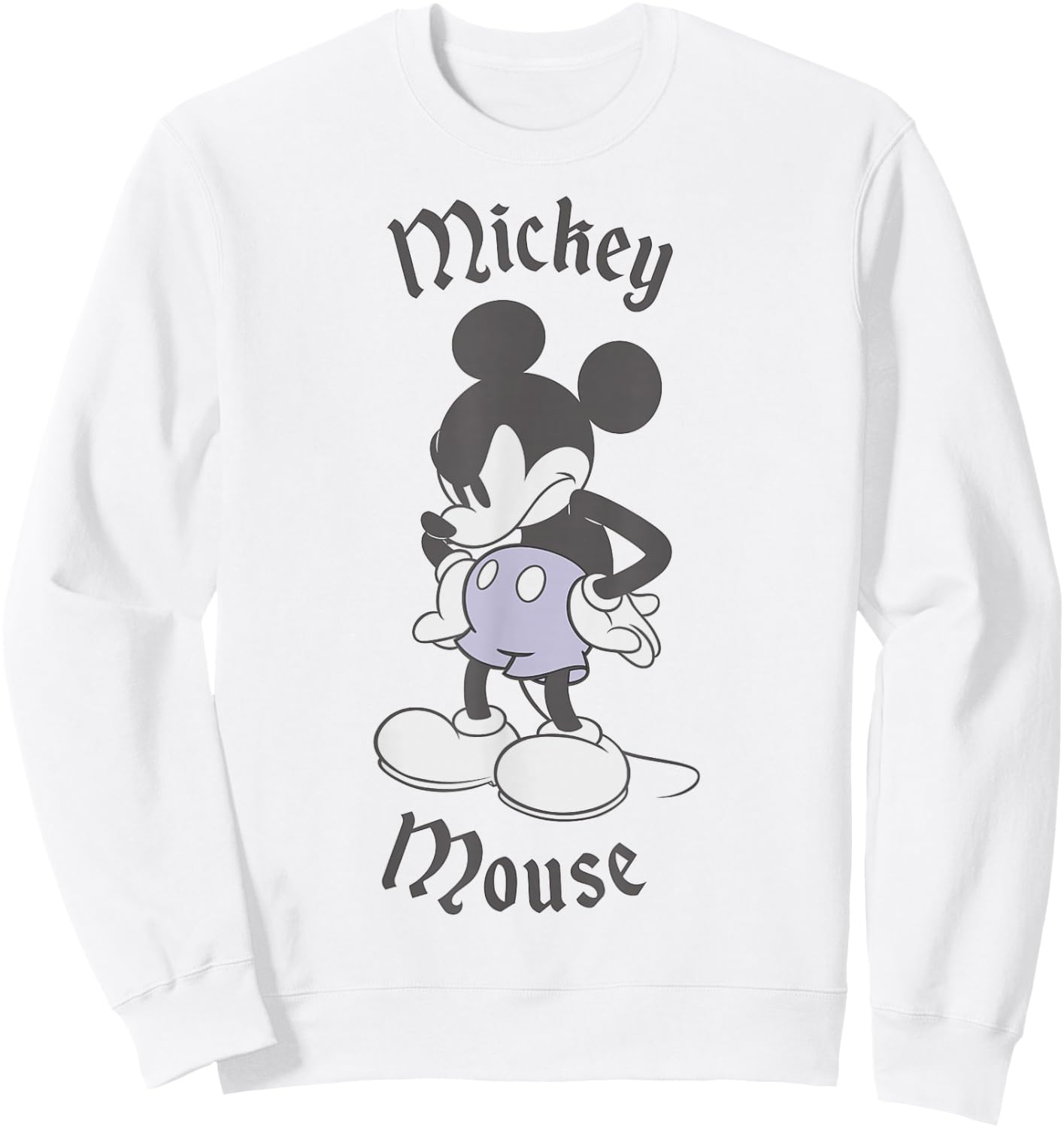 Disney Mickey & Friends Classic Mickey Mouse Angry Sweatshirt - Sweatshirt | White