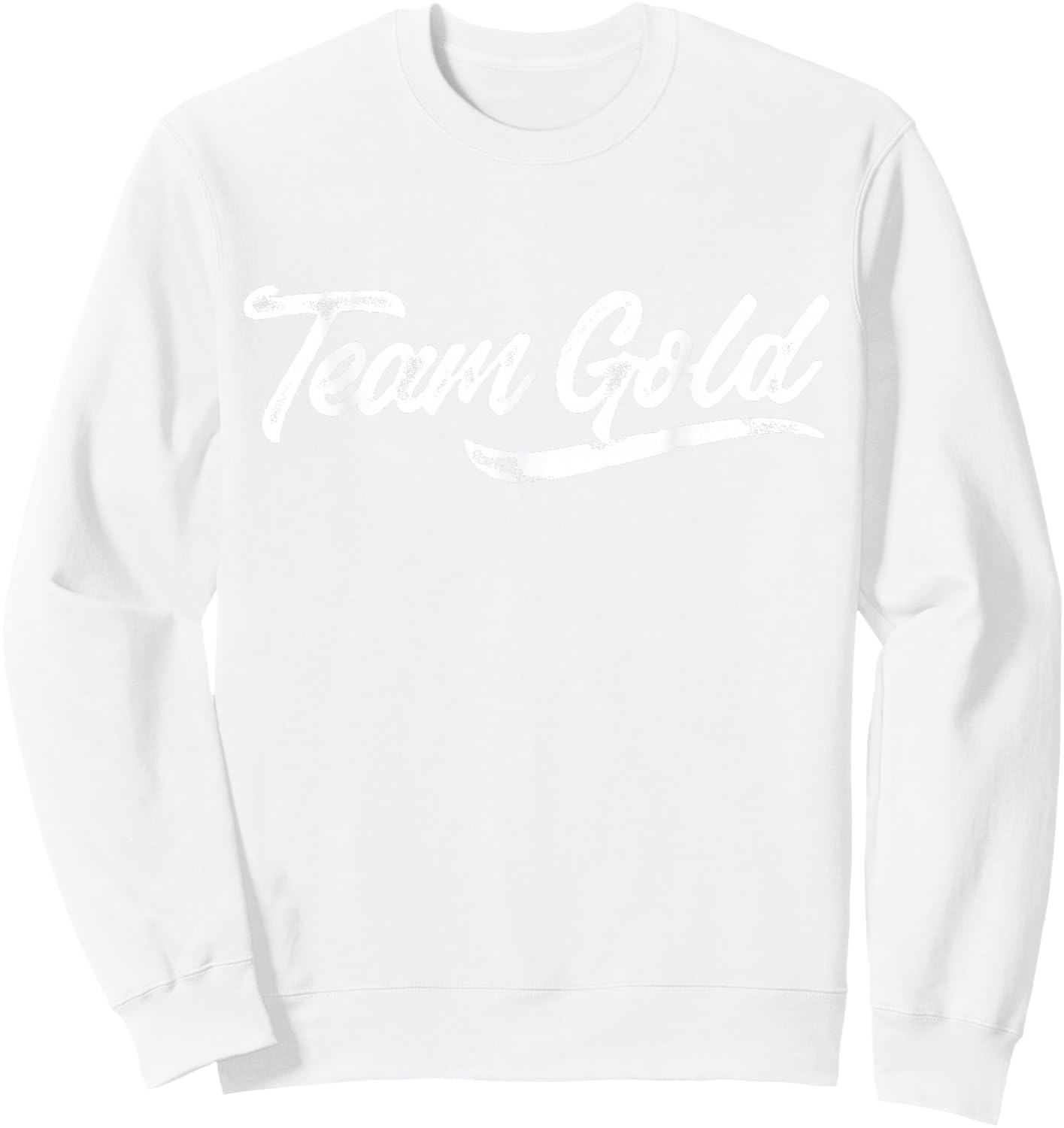 Kids Team Gold Shirt Sleepaway Camp Color War Summer Spirit Sweatshirt - Sweatshirt | White