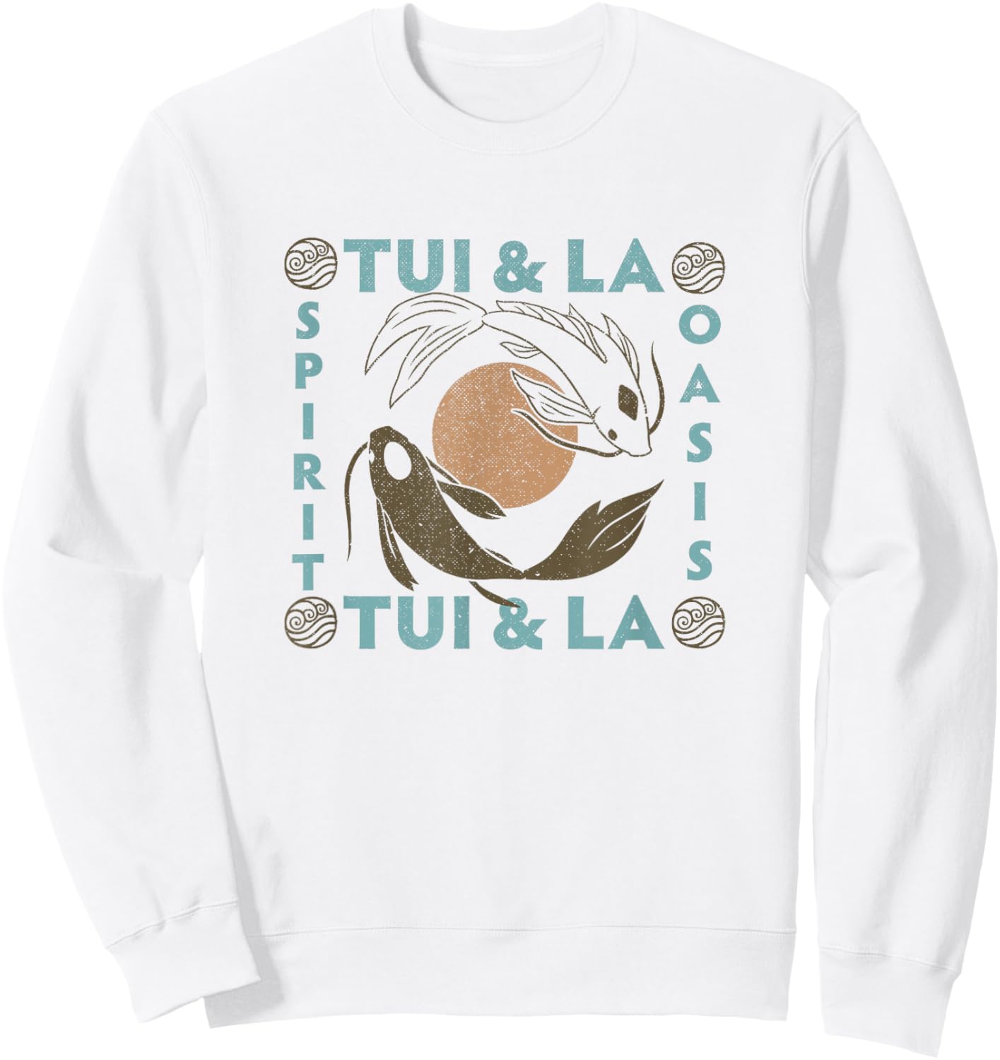 Avatar: The Last Airbender Tui & La Spirit Oasis Vintage Sweatshirt - Sweatshirt | White