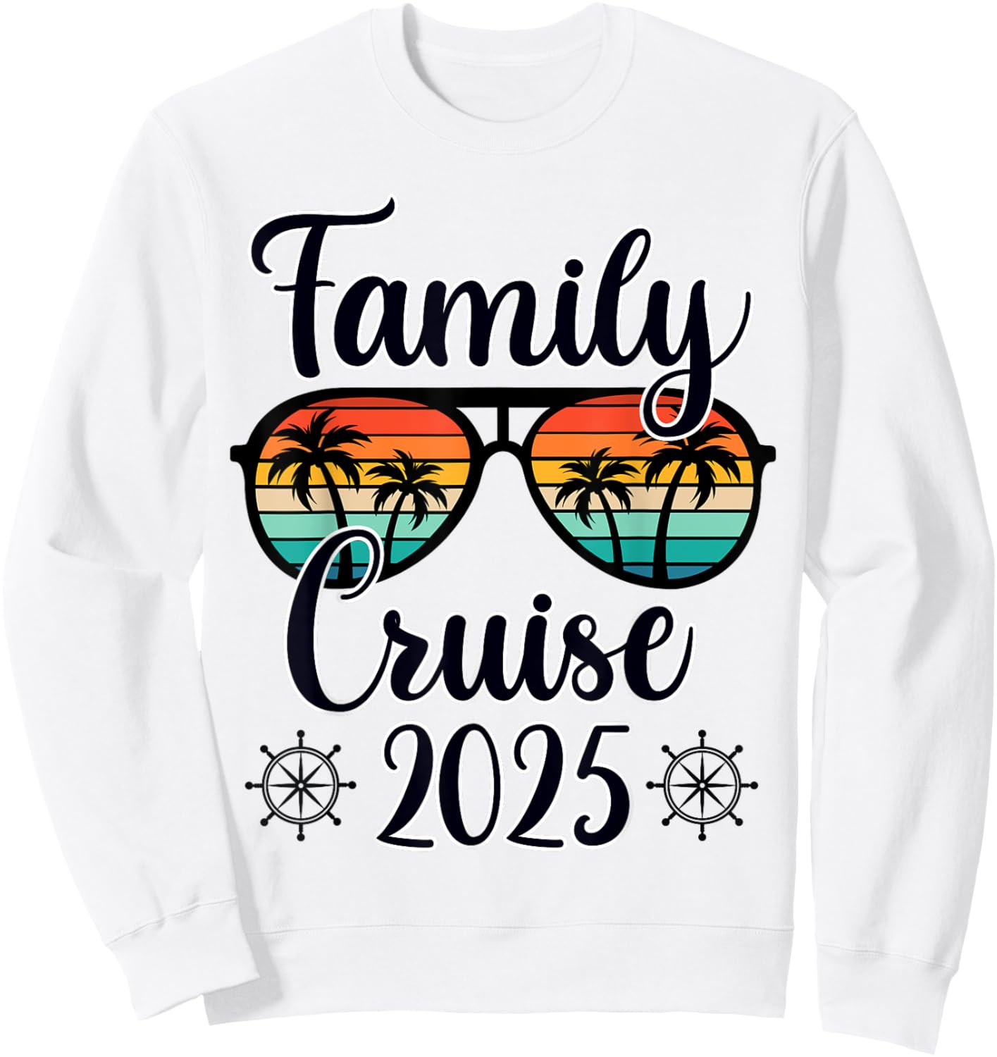 Family Cruise 2025 Summer Vacation Trip Matching Men Women Sweatshirt - Sweatshirt | White