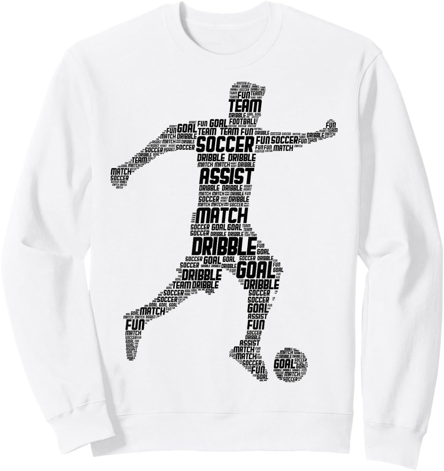 Soccer Player Boys Kids Men Sweatshirt - Sweatshirt | White