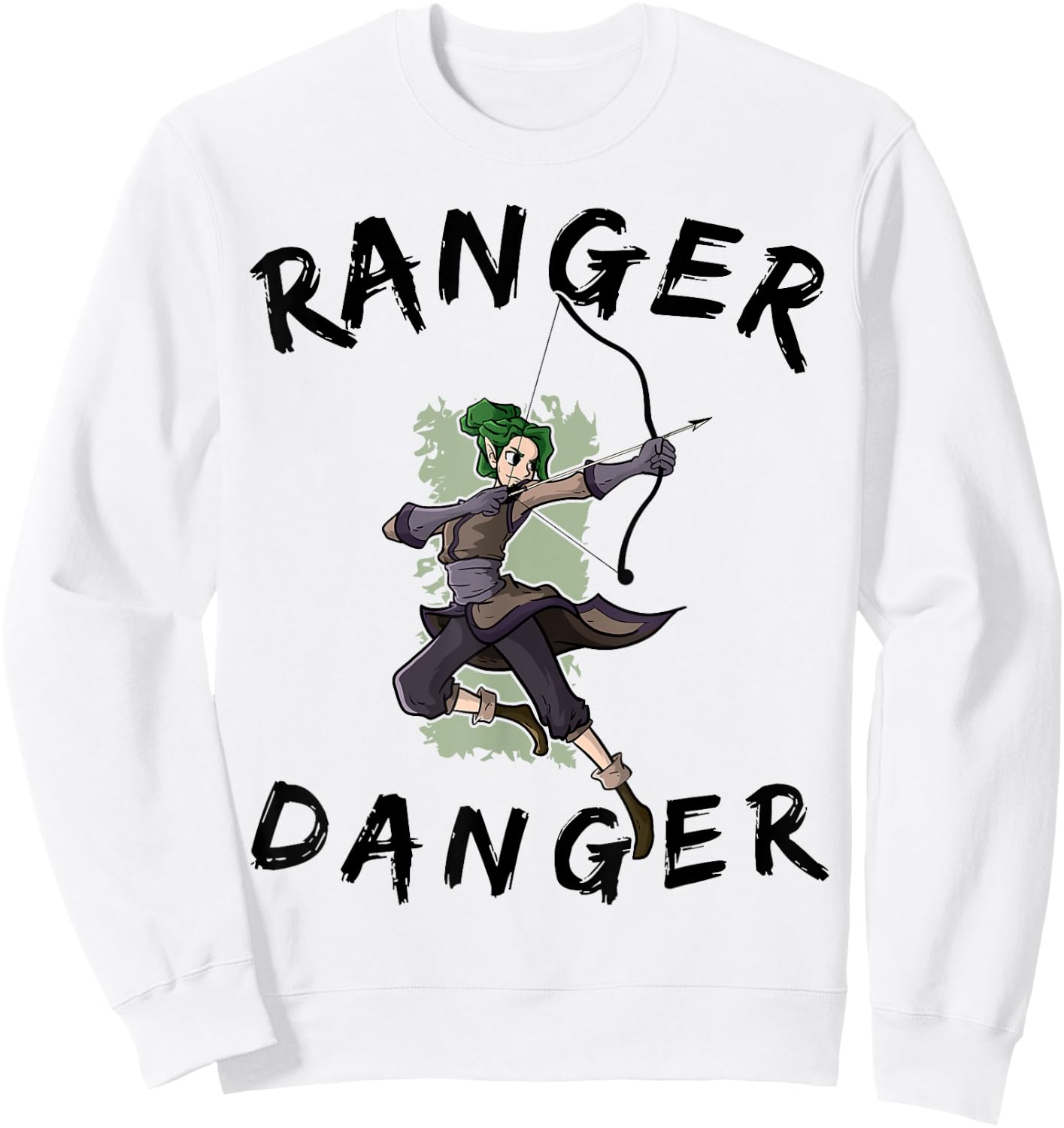 Ranger RPG Character Class Gift Sweatshirt - Sweatshirt | White