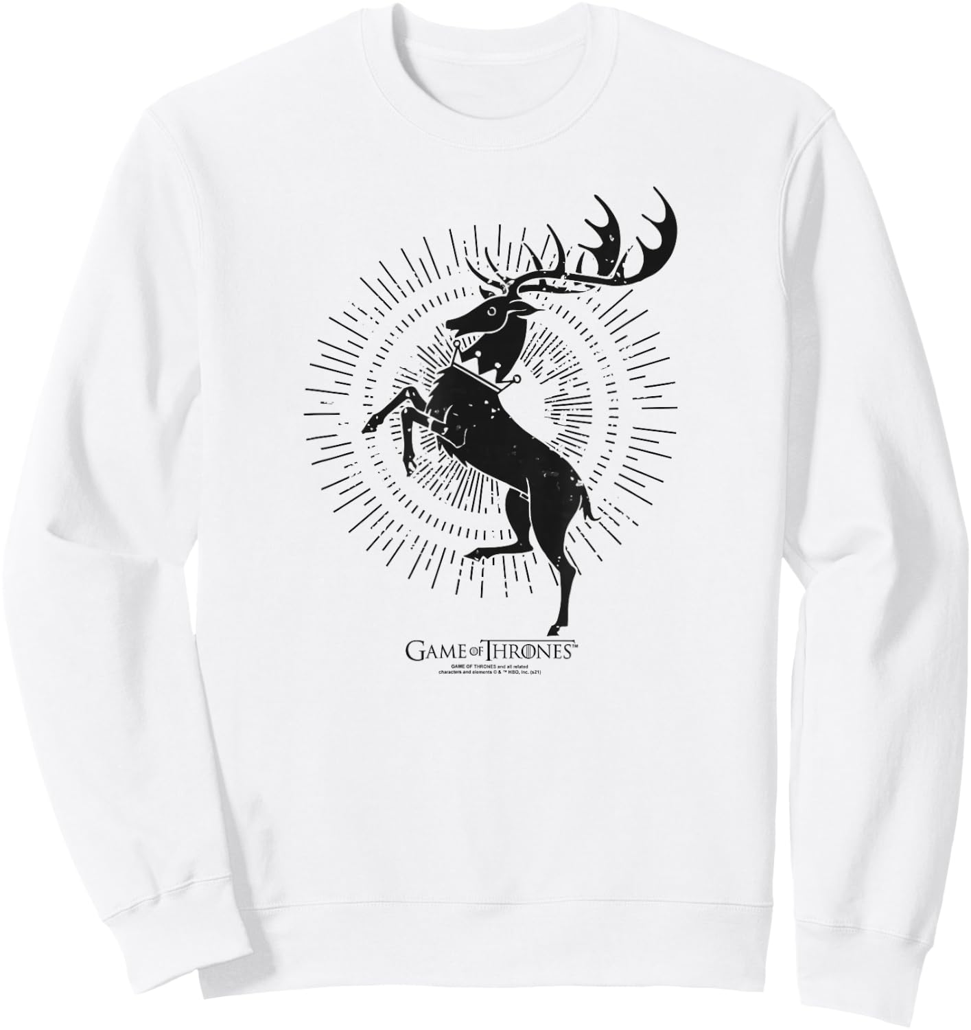 Game of Thrones Baratheon Burst Sigil Sweatshirt - Sweatshirt | White