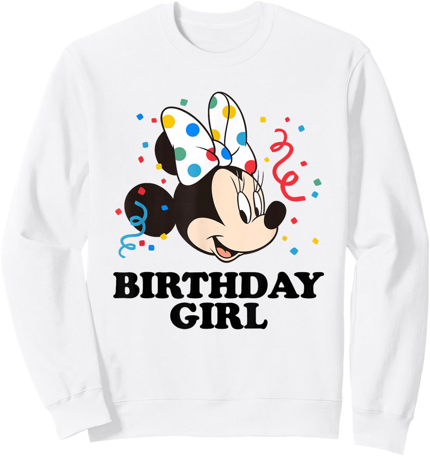 Disney Minnie Mouse Birthday Girl Sweatshirt - Sweatshirt | White