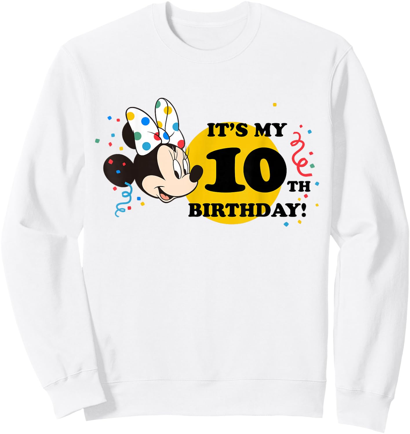 Disney Minnie Mouse 10th Birthday Sweatshirt - Sweatshirt | White