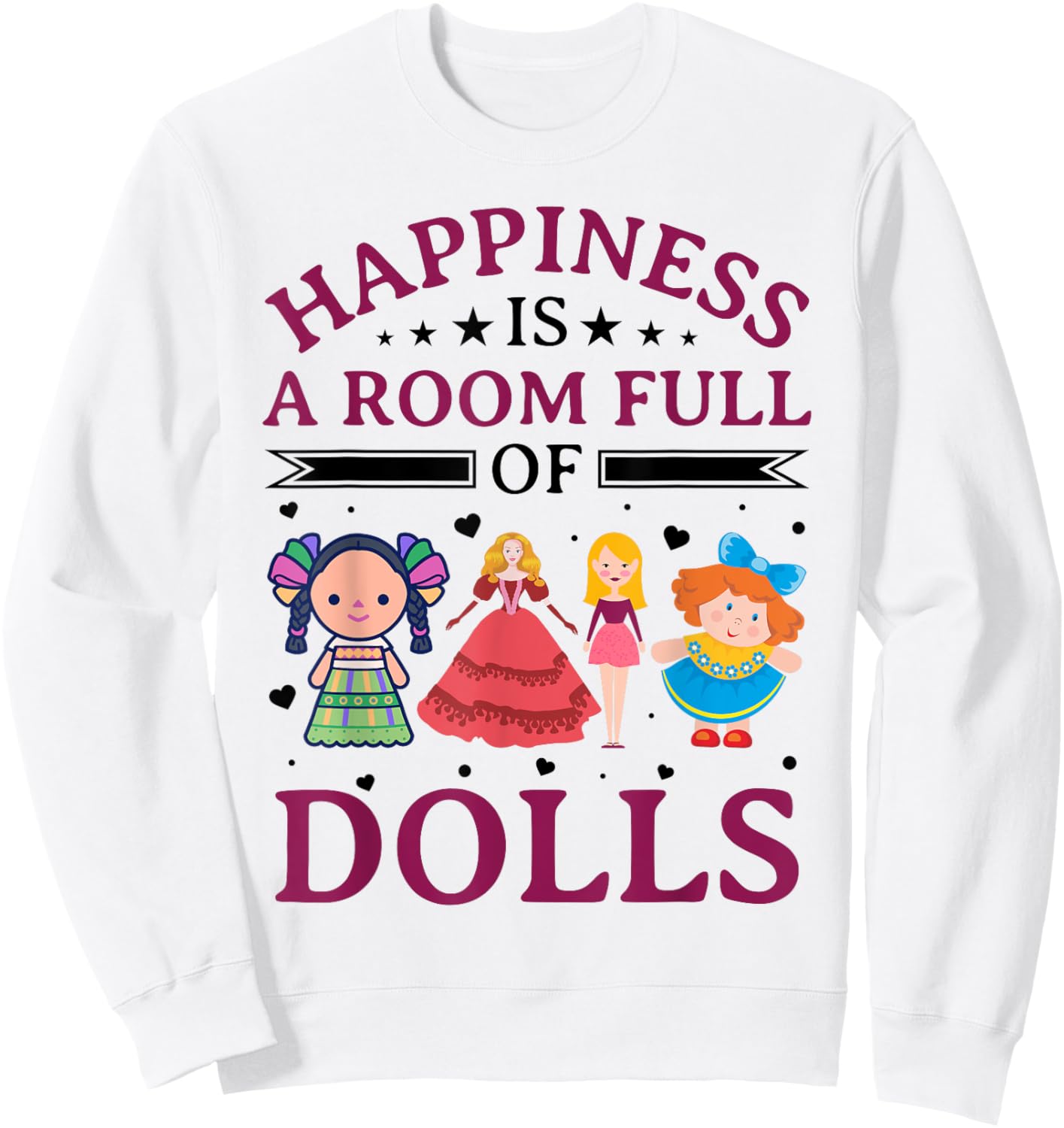 Collectible Doll Porcelain Doll Antique Doll Lover Sweatshirt - Sweatshirt | White