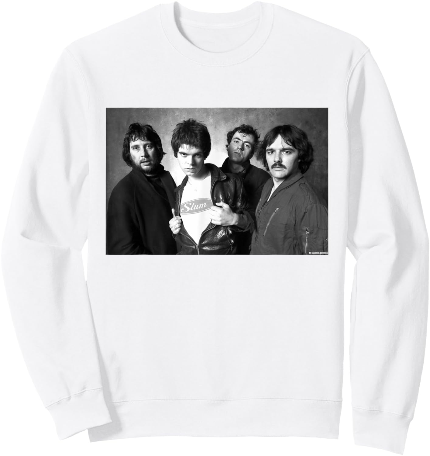 The Stranglers 1977 Band Portrait By Allan Ballard Sweatshirt - Sweatshirt | White