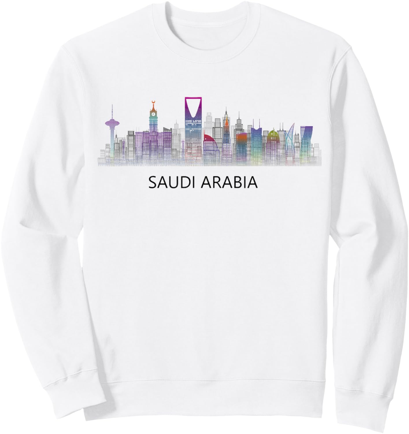 Travel Saudi Arabia Riyadh Jeddah Mecca Medina Vacation Sweatshirt - Sweatshirt | White