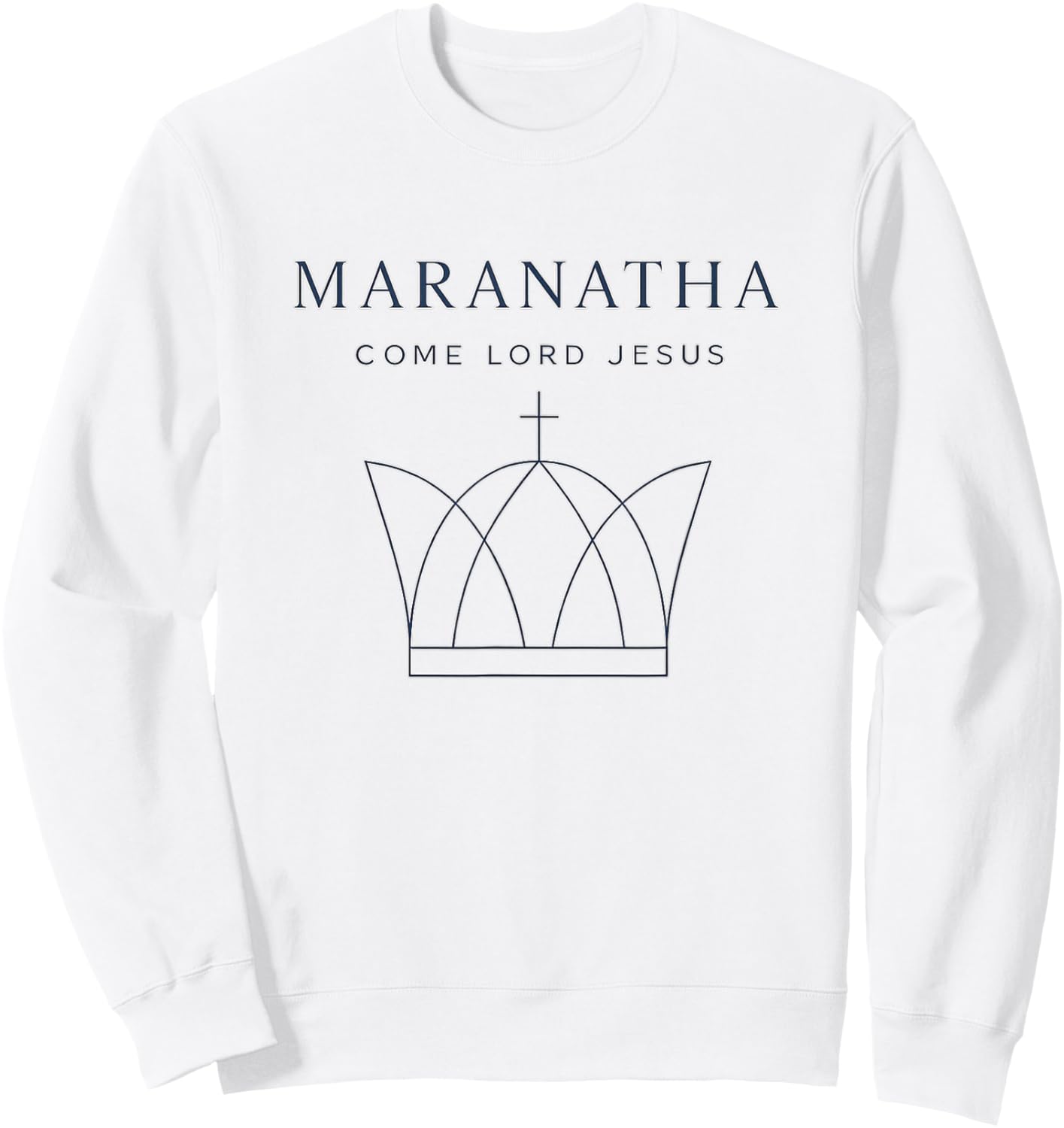 Maranatha Christian Modern Minimalist Sweatshirt - Sweatshirt | White