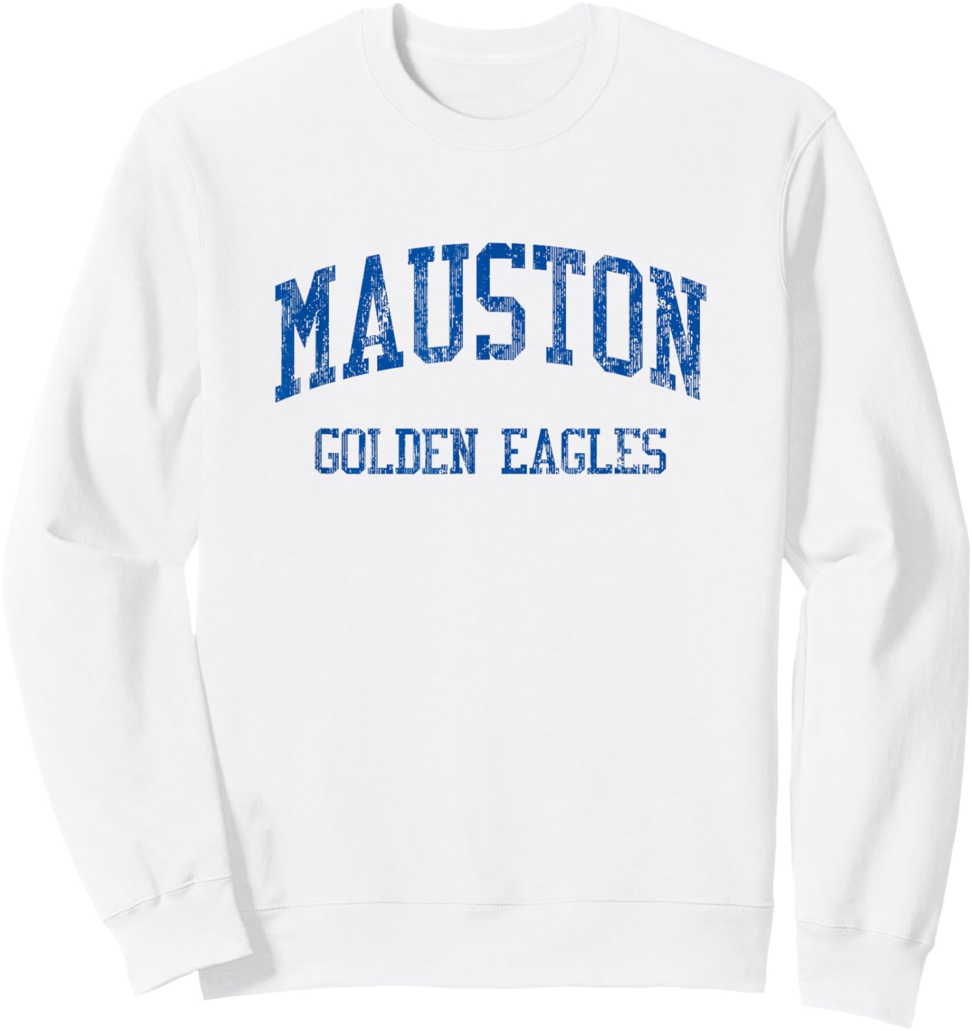 Mauston High School HS Mauston WI Vintage Sports Sweatshirt - Sweatshirt | White