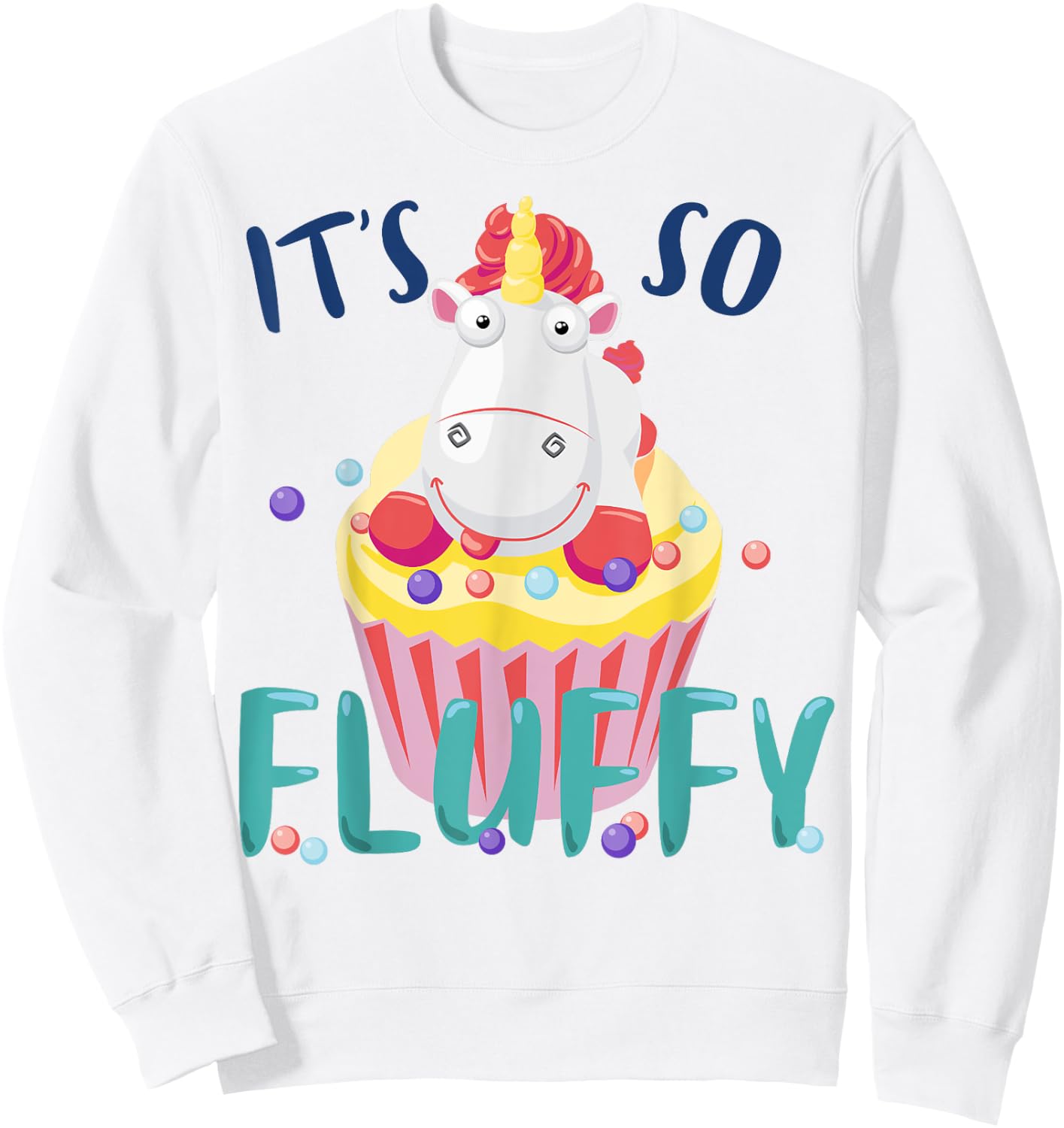 Despicable Me Minions It's So Fluffy Cupcake Graphic Sweatshirt - Sweatshirt | White