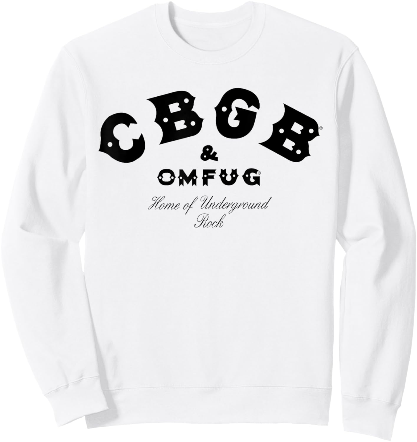 CBGB Classic Logo On White Sweatshirt - Sweatshirt | White