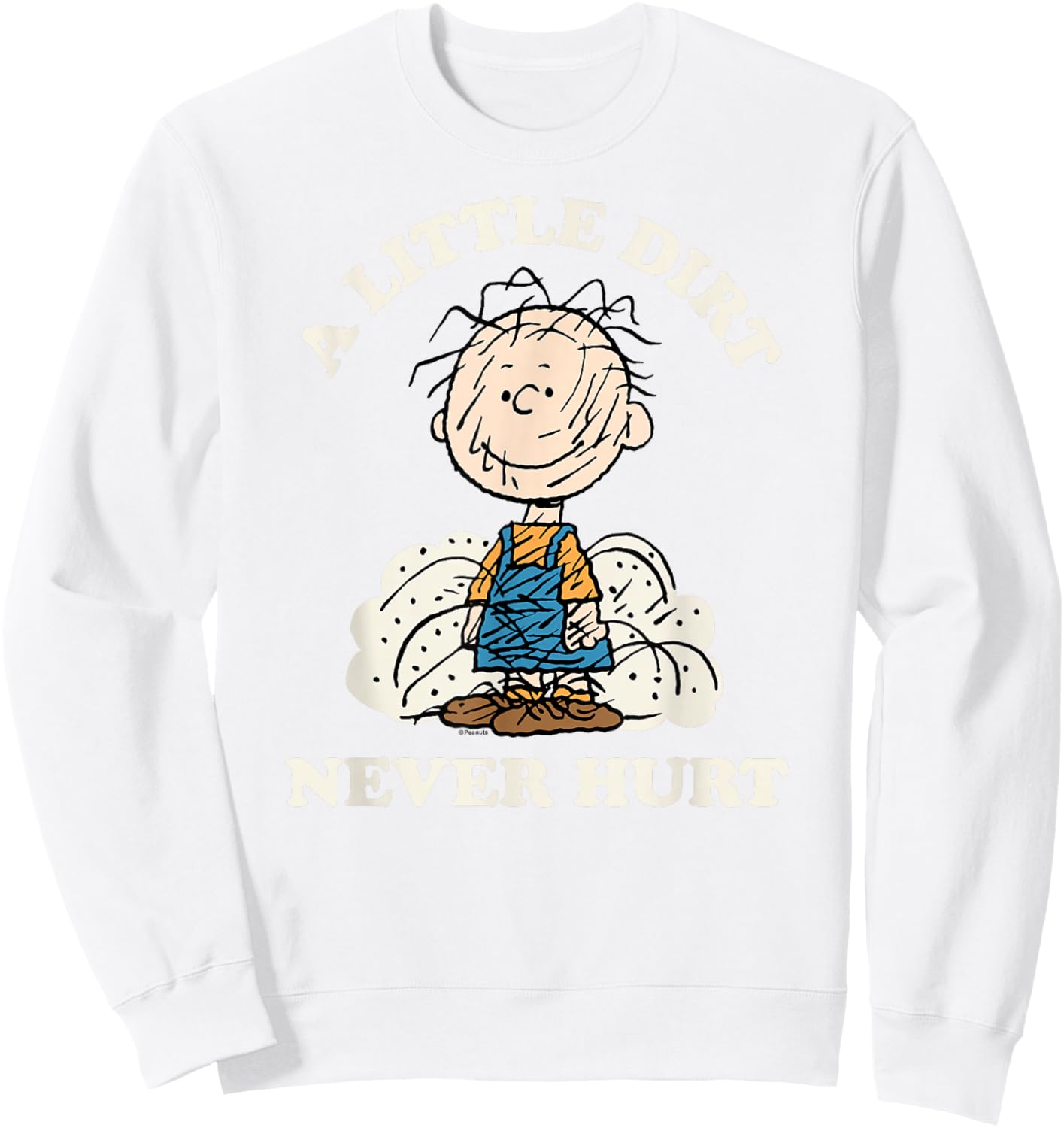 Peanuts - Pigpen Little Dirt Never Hurt Sweatshirt - Sweatshirt | White