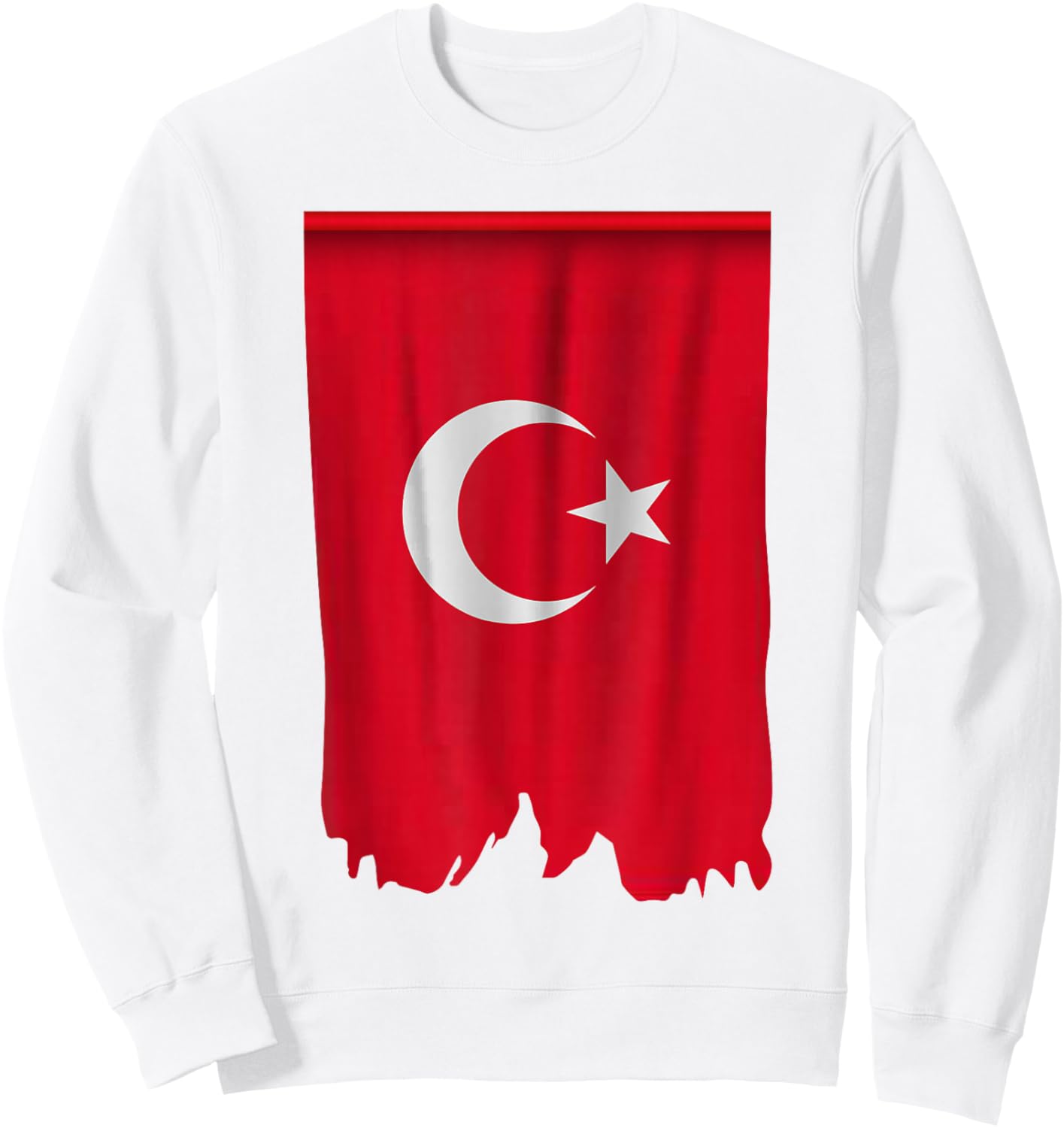 Türkei Flagge Türk Bayragi Herren Türkei Kinder Türkiye Sweatshirt - Sweatshirt | White