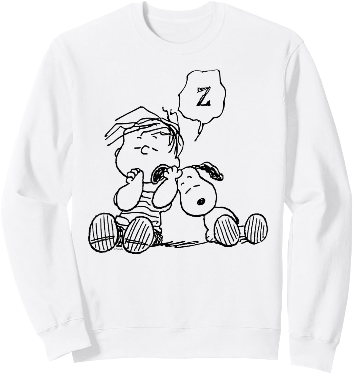 Peanuts - Linus Snoopy Snooze Sweatshirt - Sweatshirt | White