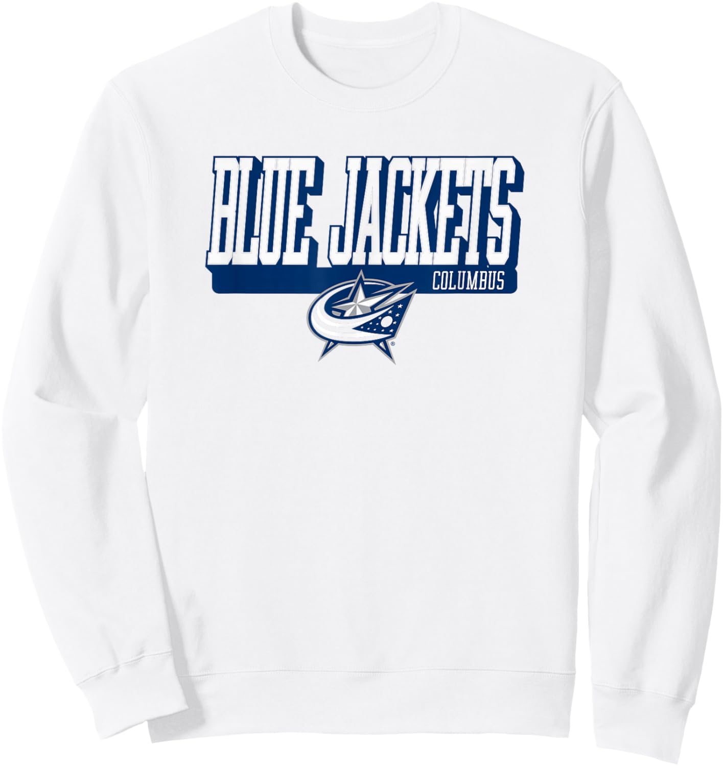 Columbus Blue Jackets Faceoff Red Officially Licensed Sweatshirt - Sweatshirt | White