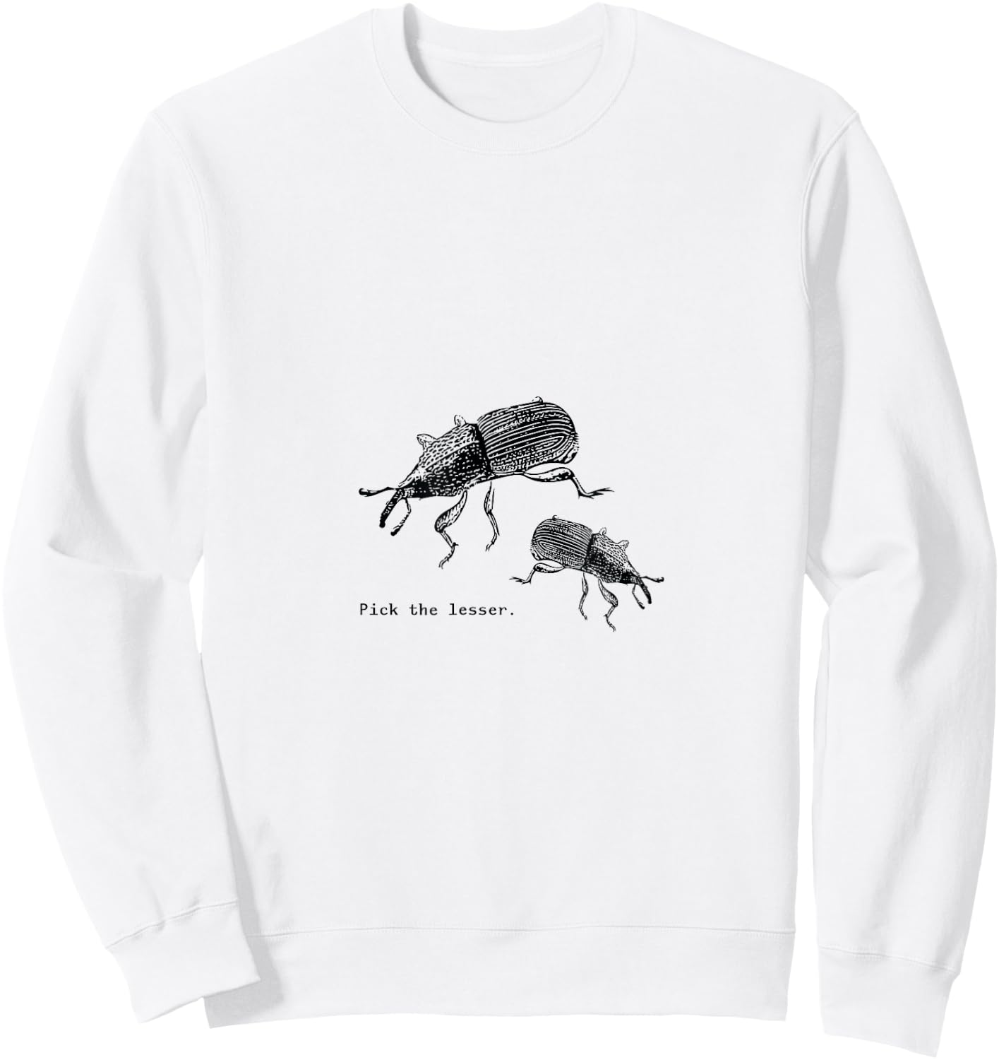 Surprise Designs Two Weevils -Adults Grey Sweatshirt - Sweatshirt | White