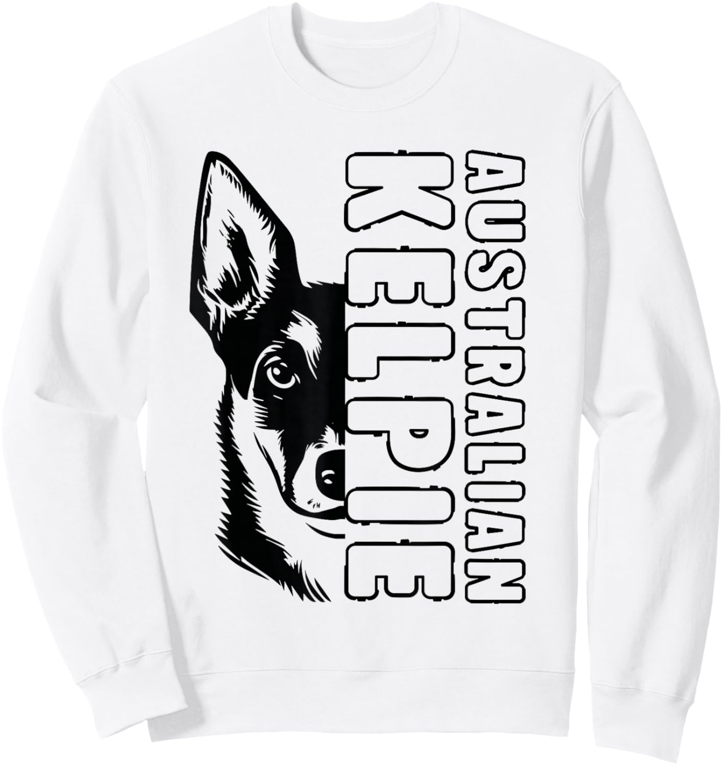 Australian Kelpie Dog Sweatshirt - Sweatshirt | White