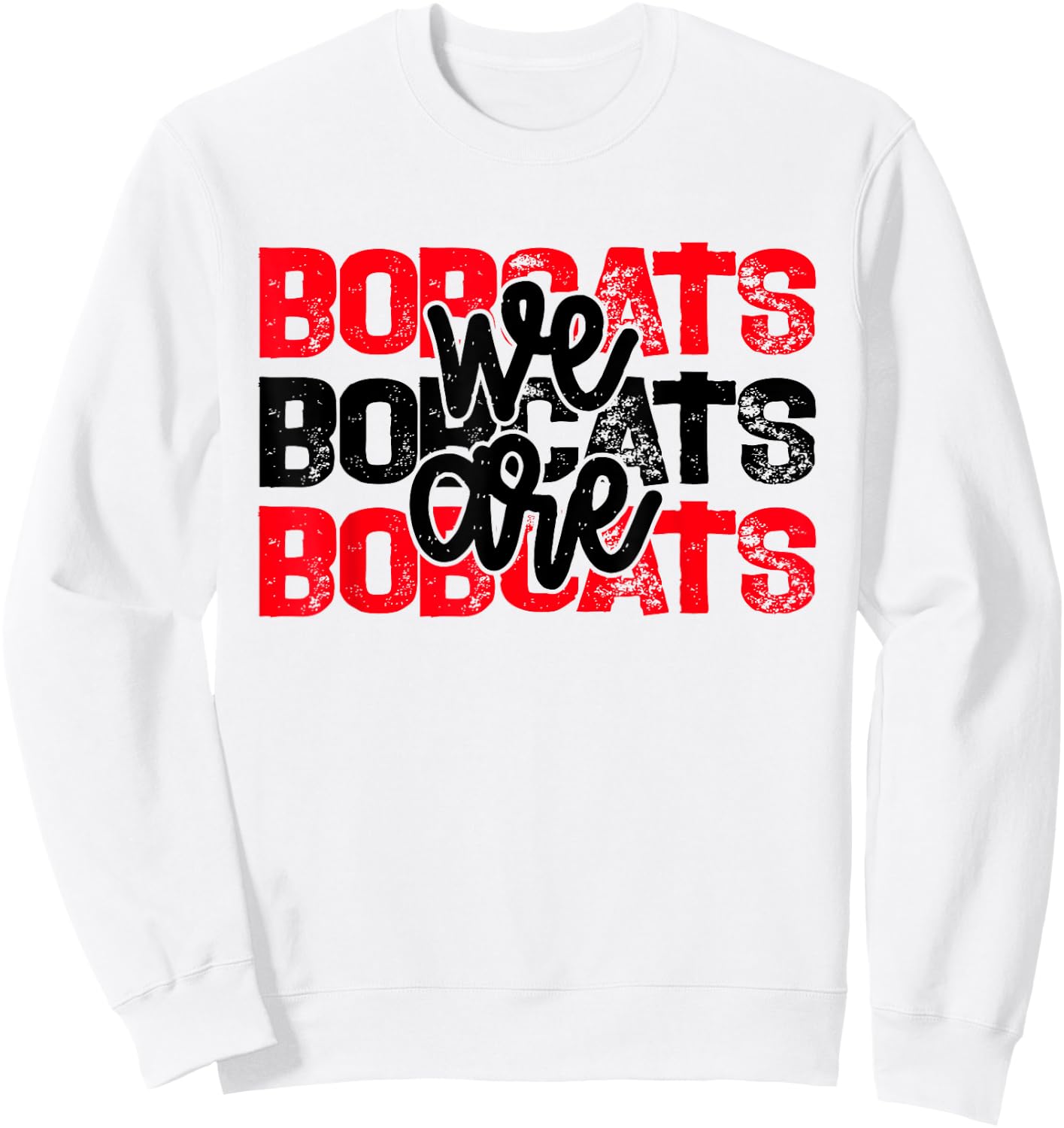 Bobcats School Spirit Sweatshirt - Sweatshirt | White
